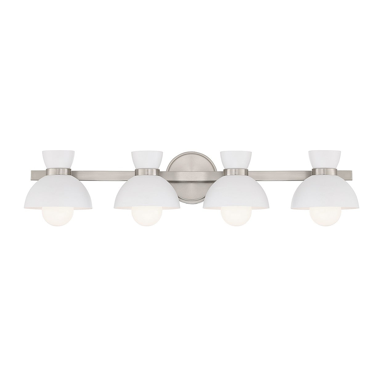 Meridian - M80076BN - Four Light Bathroom Vanity - Brushed Nickel