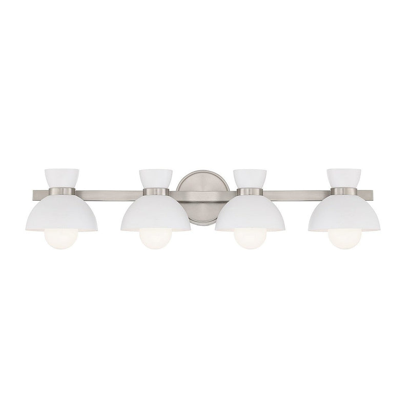 Meridian - M80076BN - Four Light Bathroom Vanity - Brushed Nickel
