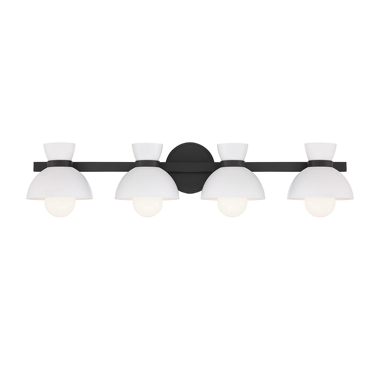 Meridian - M80076MBK - Four Light Bathroom Vanity - Matte Black