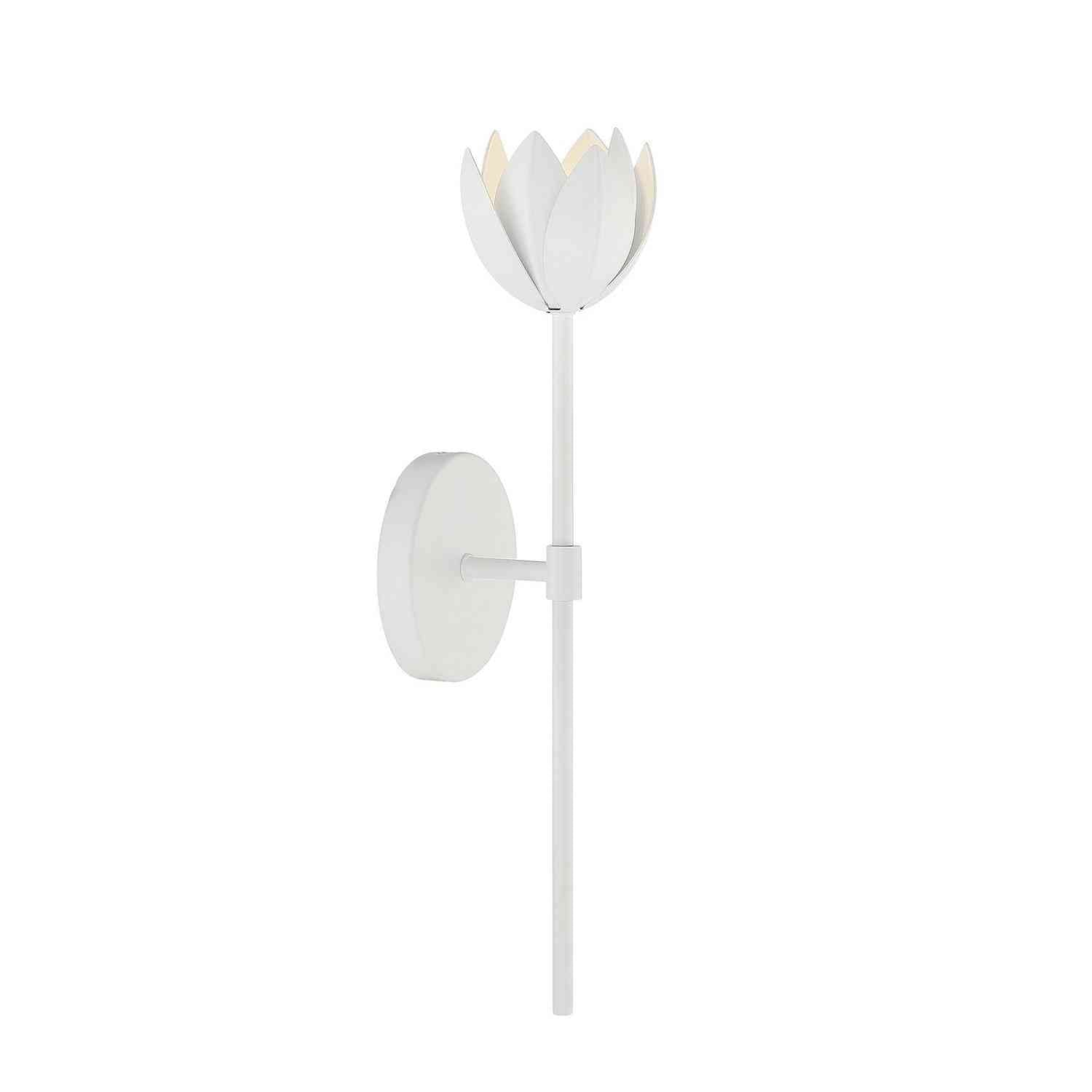 Meridian - M90081WH - One Light Wall Sconce - White