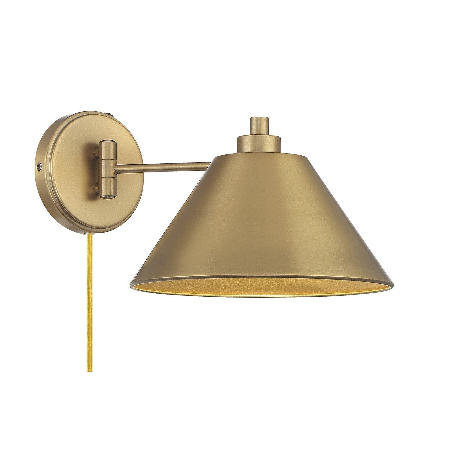 Meridian - M90086NB - One Light Wall Sconce - Natural Brass