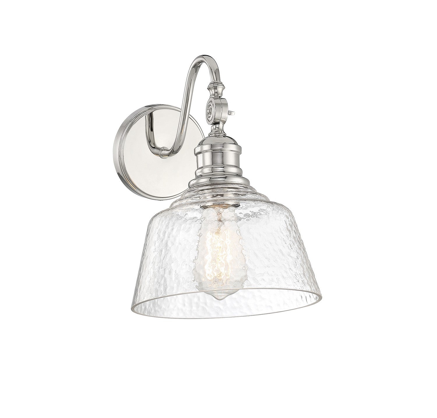 Meridian - M90092PN - One Light Wall Sconce - Polished Nickel