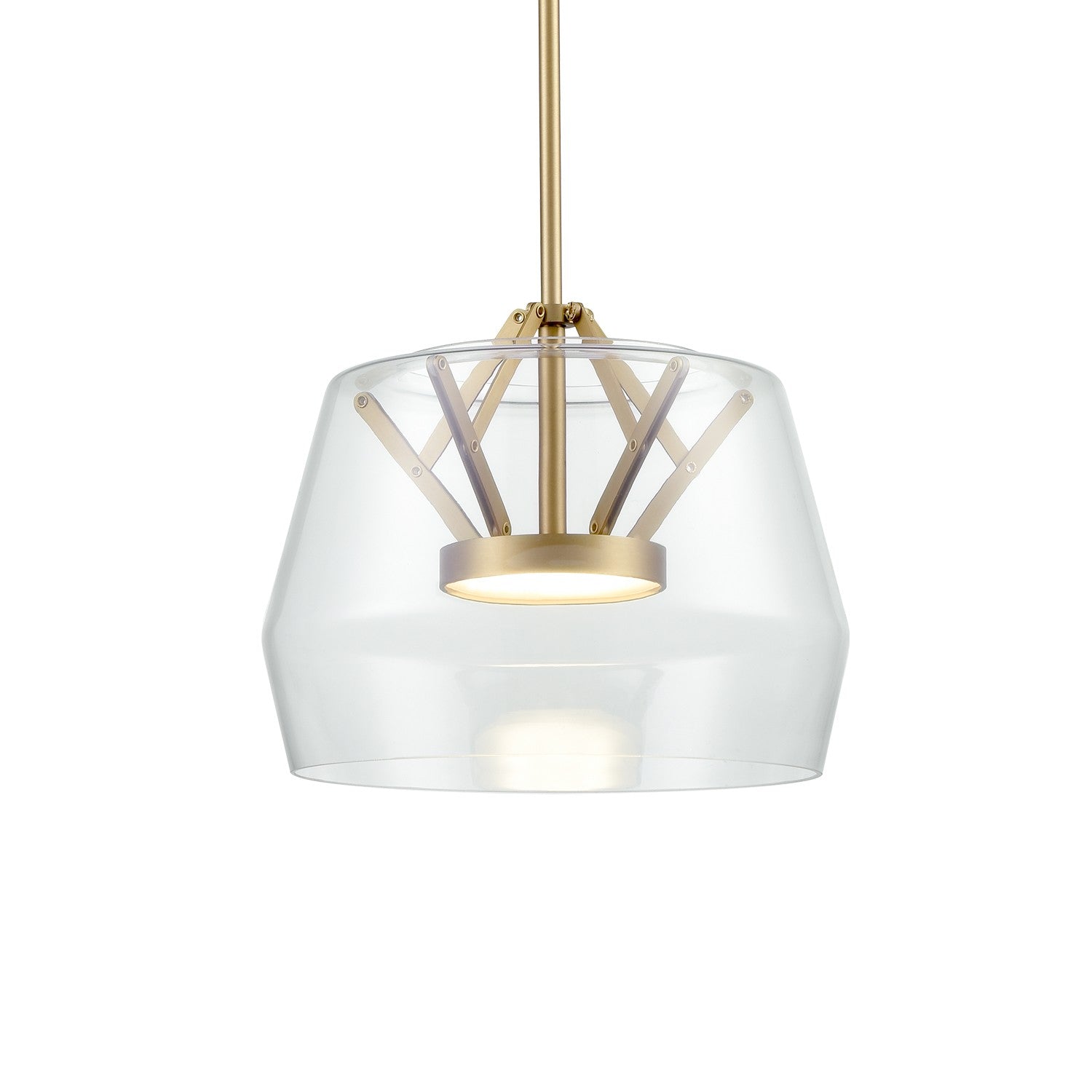 Kuzco Lighting - PD61412-CL/BG - LED Island Pendant - Deco - Clear/Brushed Gold