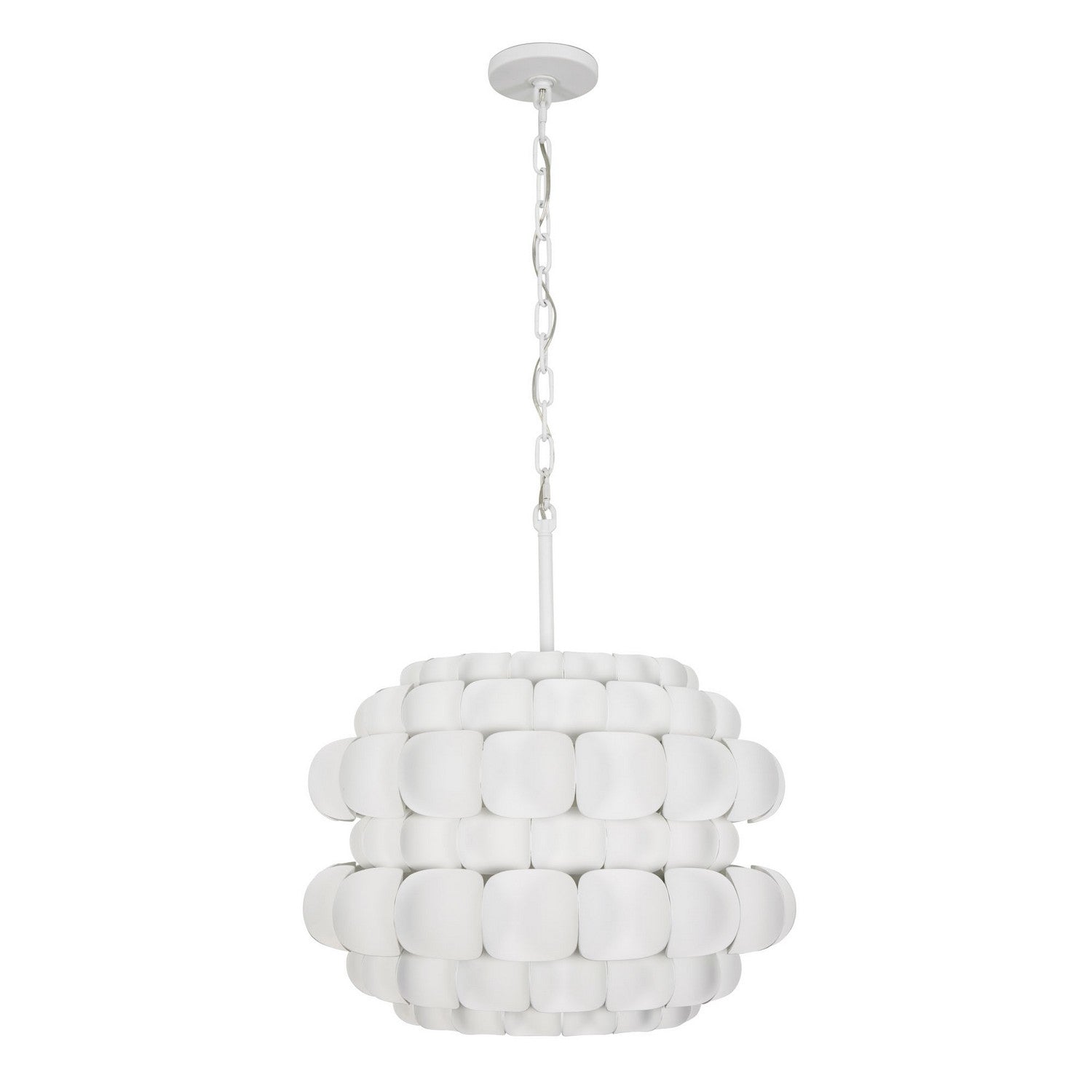 Varaluz - 382P03MW - Three Light Pendant - Swoon - Matte White
