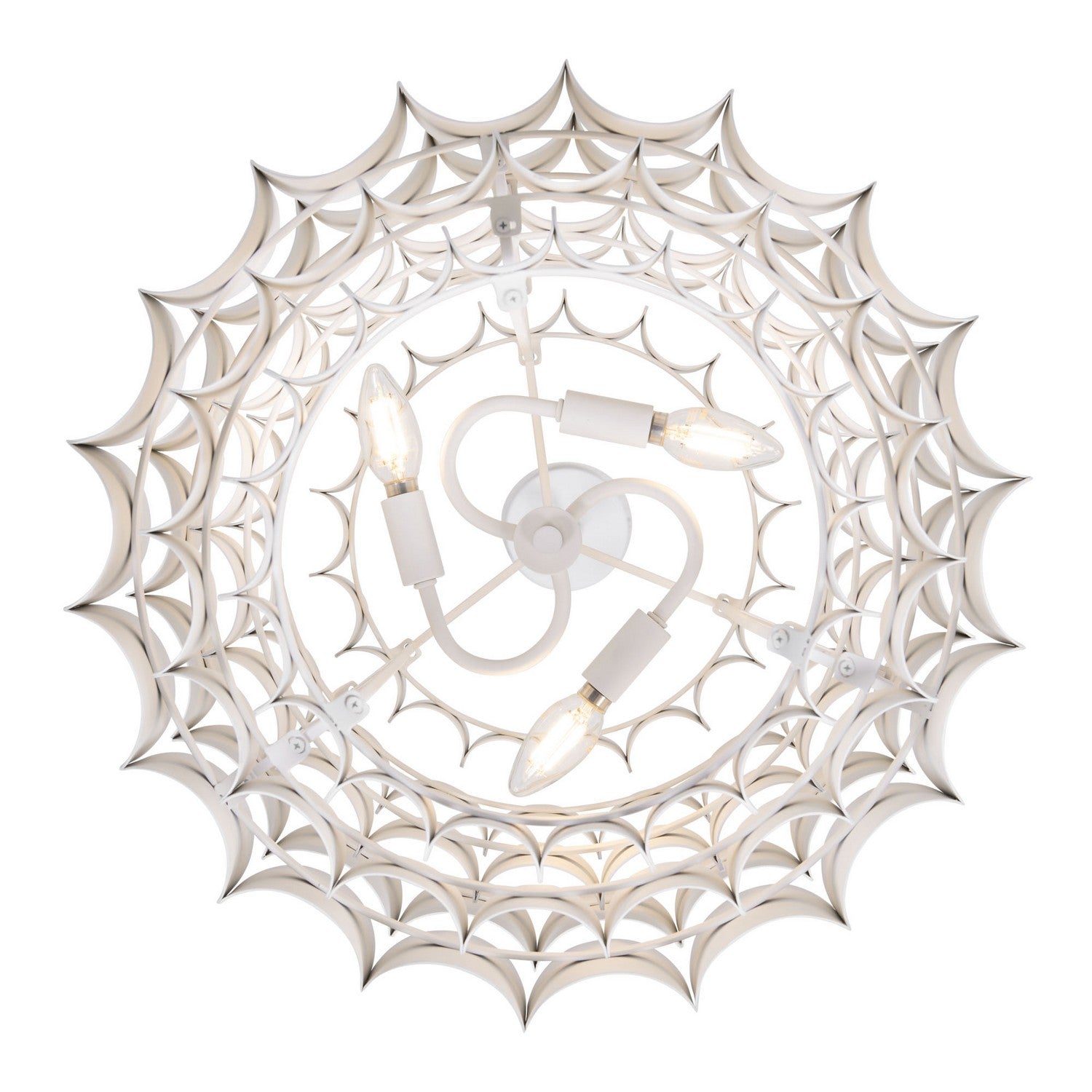 Varaluz - 382P03MW - Three Light Pendant - Swoon - Matte White