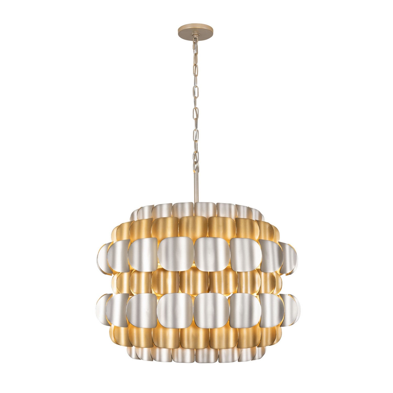 Varaluz - 382P06AGGD - Six Light Pendant - Swoon - Antique Gold/Gold Dust