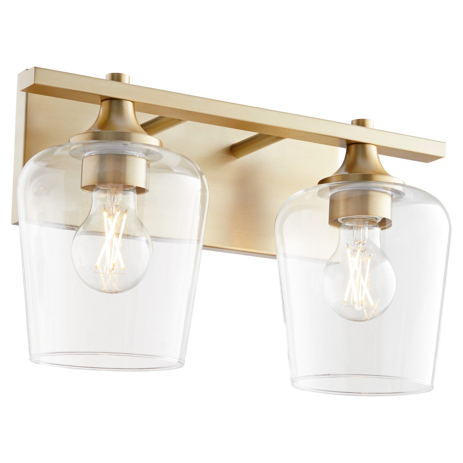 Quorum - 558-2-80 - Two Light Vanity - Veno - Aged Brass