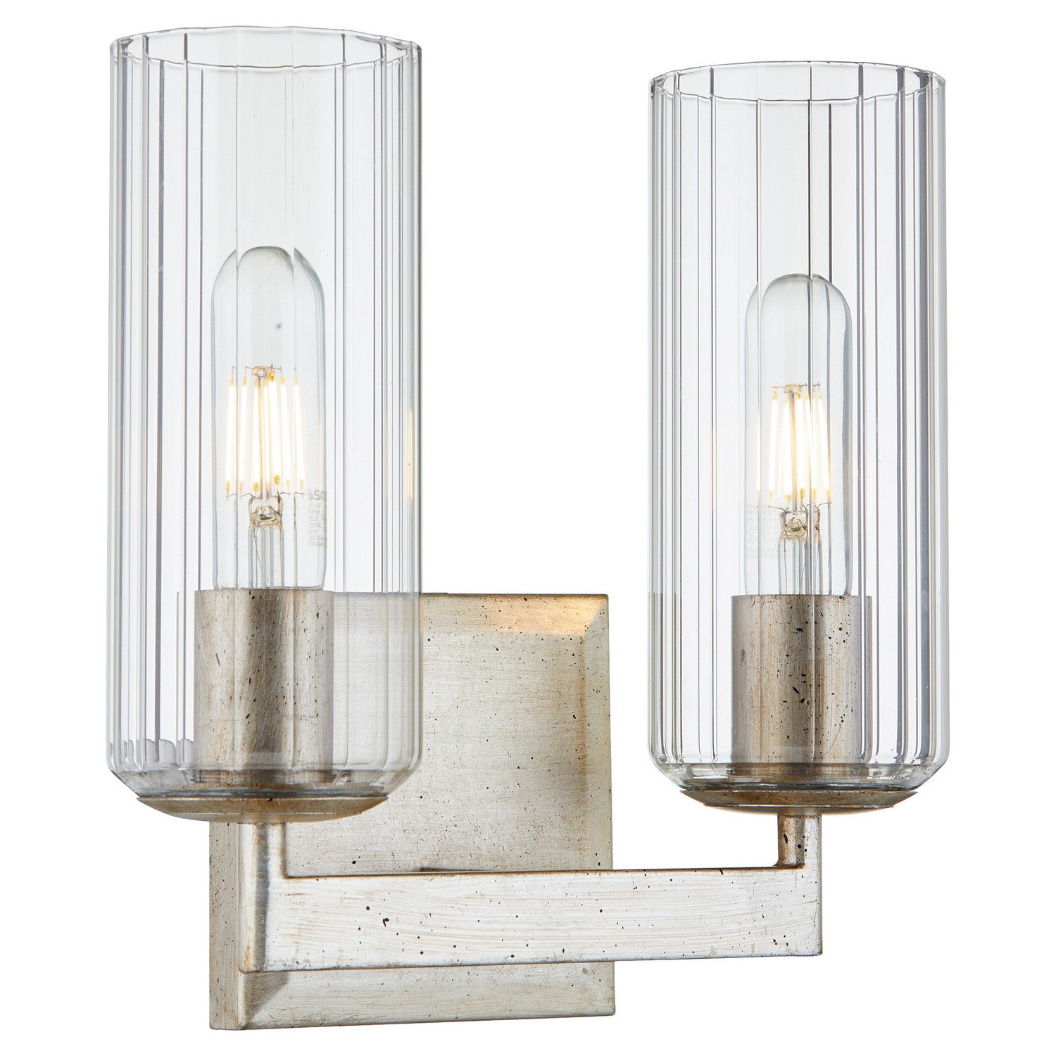 Quorum - 574-2-60 - Two Light Vanity - Merrick - Aged Silver Leaf