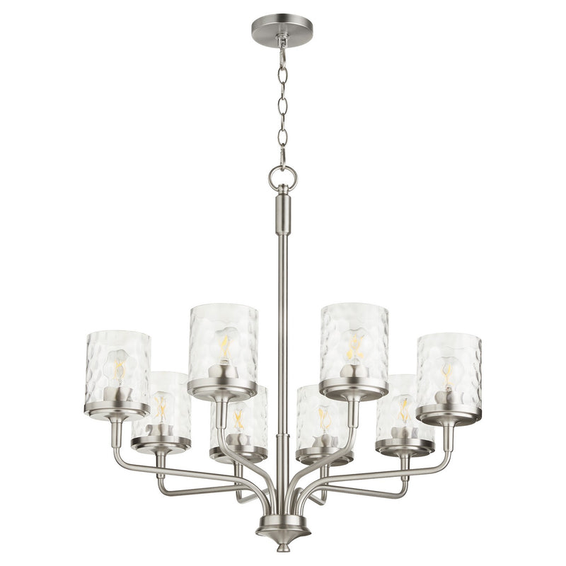 Quorum - 617-8-65 - Eight Light Chandelier - Starky - Satin Nickel