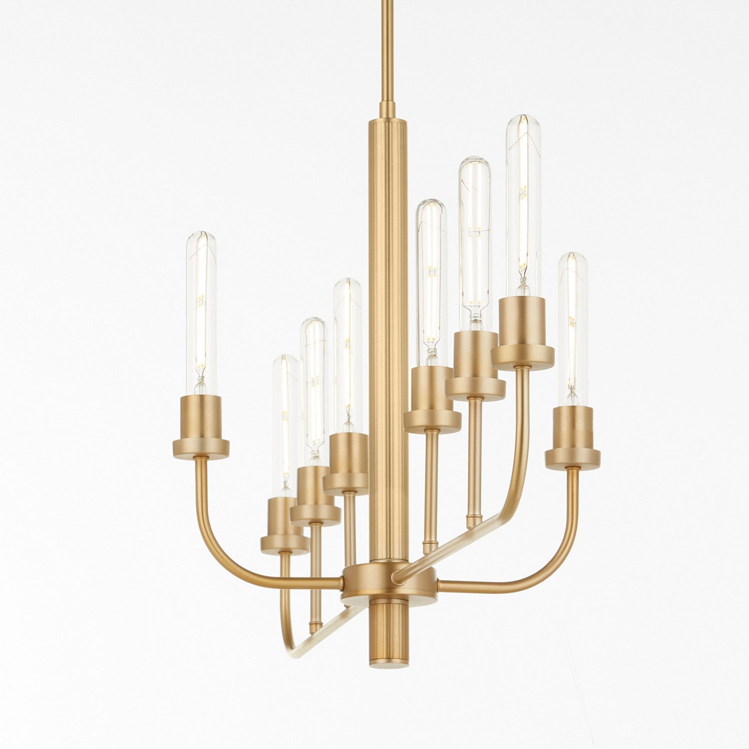 Quorum - 622-8-80 - Eight Light Chandelier - Sheridan - Aged Brass