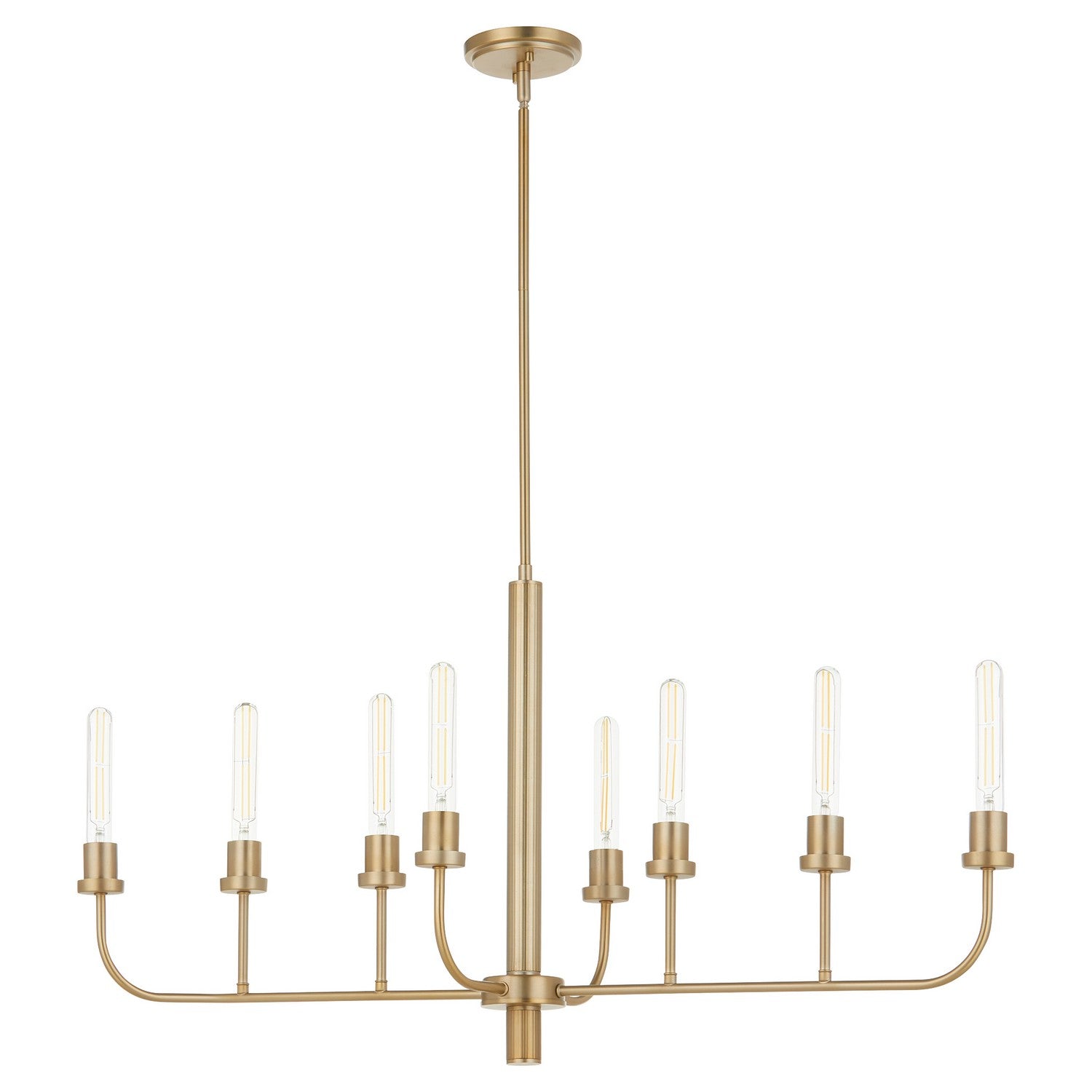 Quorum - 622-8-80 - Eight Light Chandelier - Sheridan - Aged Brass
