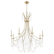 Quorum - 628-8-60 - Eight Light Chandelier - Malin - Antique Silver
