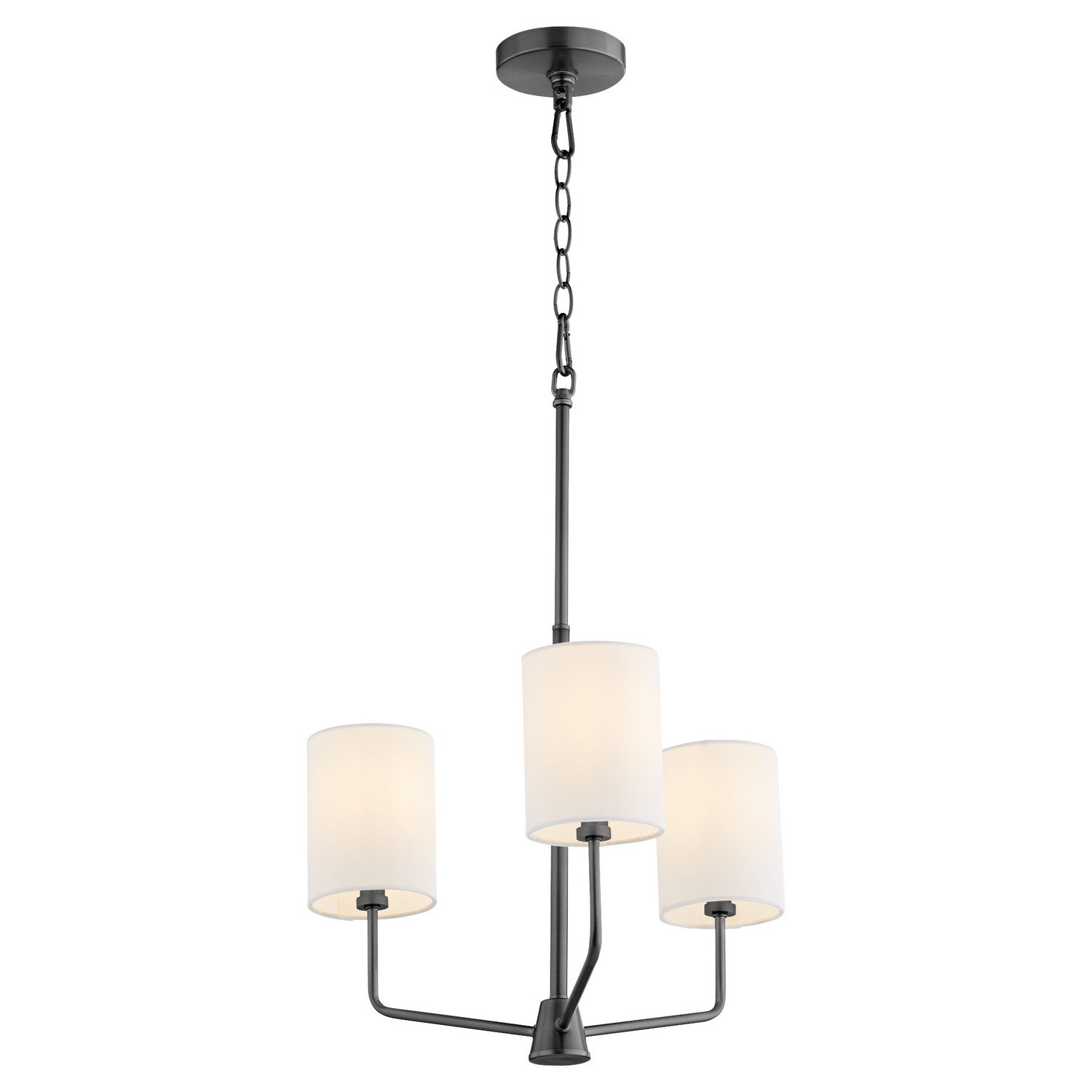 Quorum - 657-3-59 - Three Light Chandelier - Harmony - Matte Black