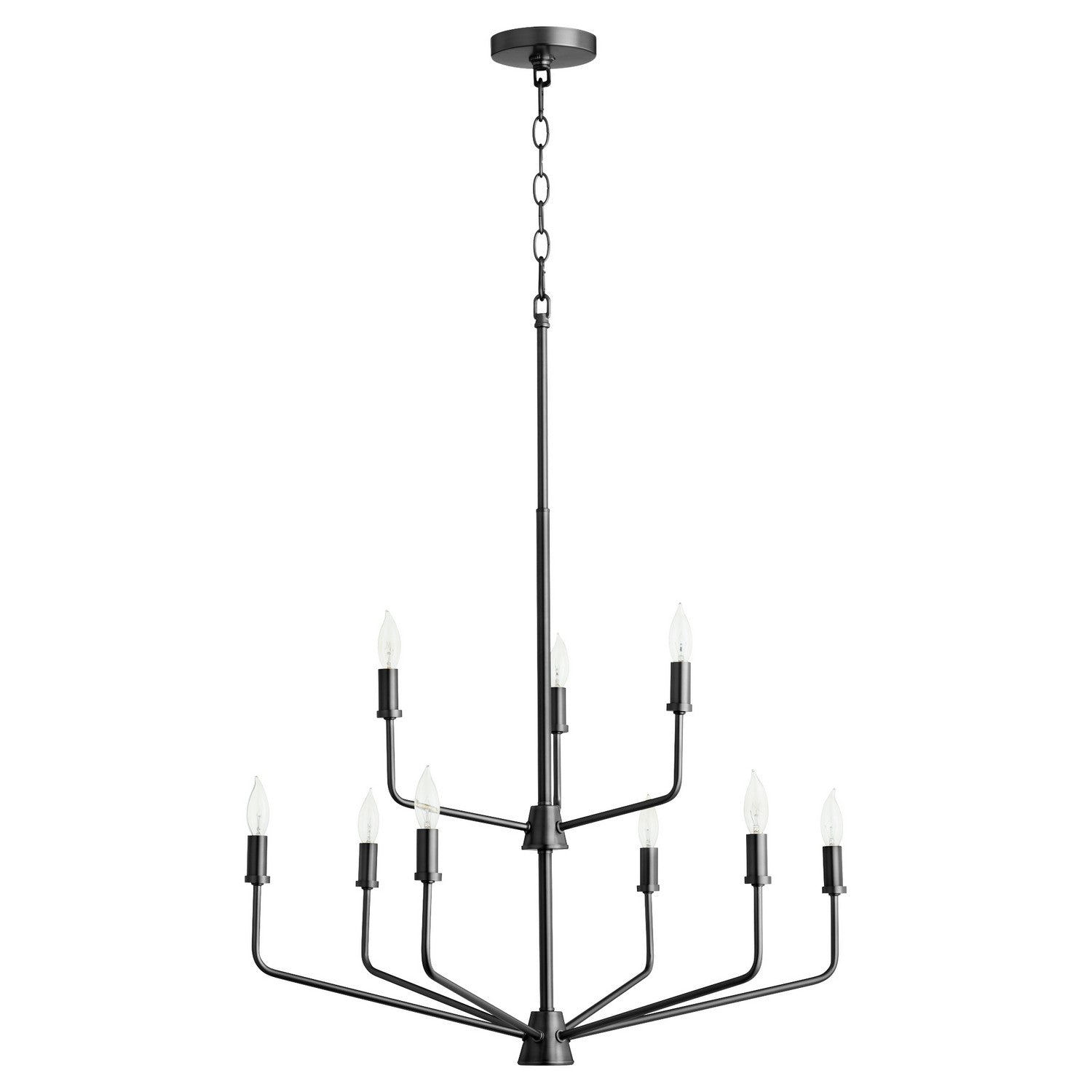 Quorum - 657-9-59 - Nine Light Chandelier - Harmony - Matte Black