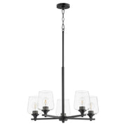 Quorum - 658-5-59 - Five Light Chandelier - Veno - Matte Black
