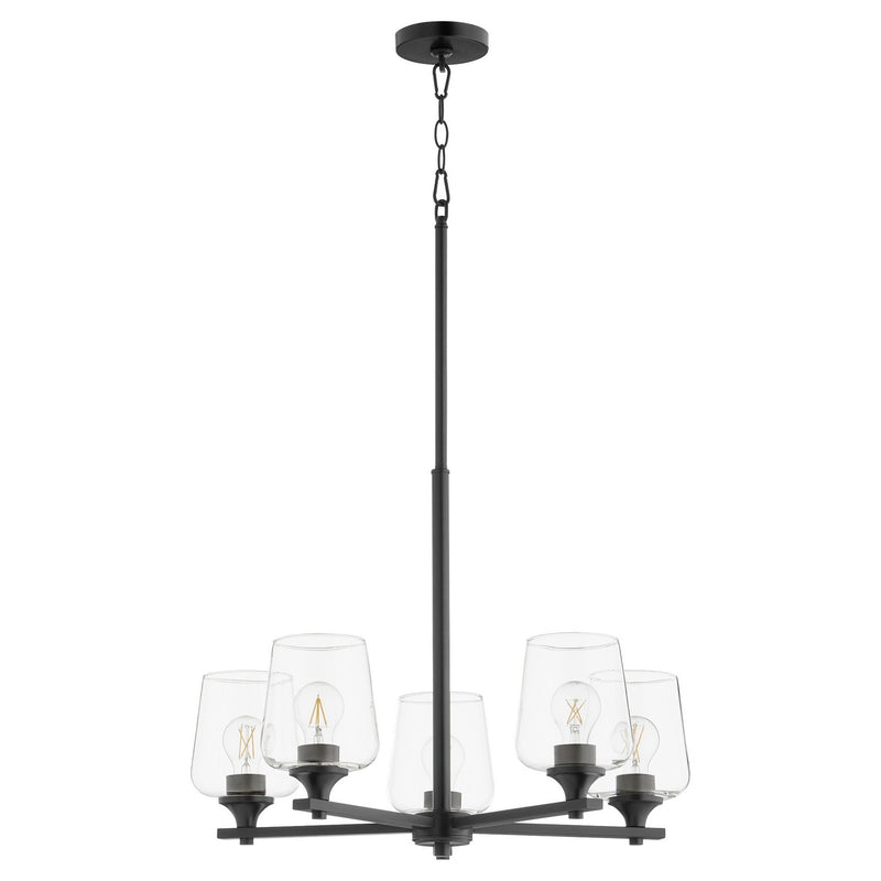 Quorum - 658-5-59 - Five Light Chandelier - Veno - Matte Black