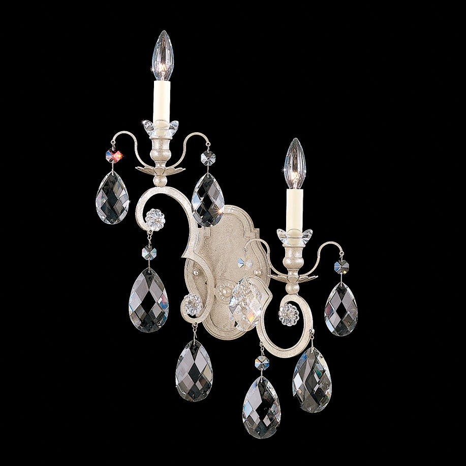 Schonbek - 3757-48 - Two Light Wall Sconce - Renaissance - Antique Silver