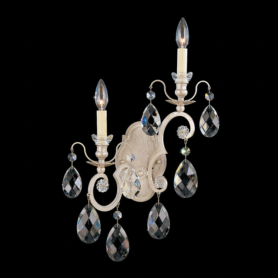 Schonbek - 3758-48 - Two Light Wall Sconce - Renaissance - Antique Silver