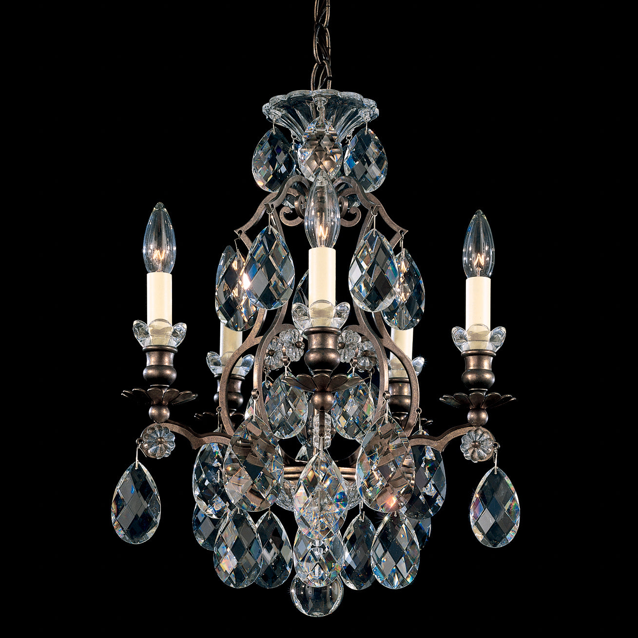 Schonbek - 3769-76 - Five Light Chandelier - Renaissance - Heirloom Bronze