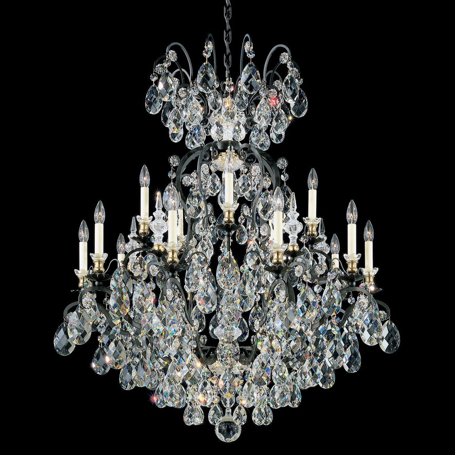 Schonbek - 3773-51 - 16 Light Chandelier - Renaissance - Black