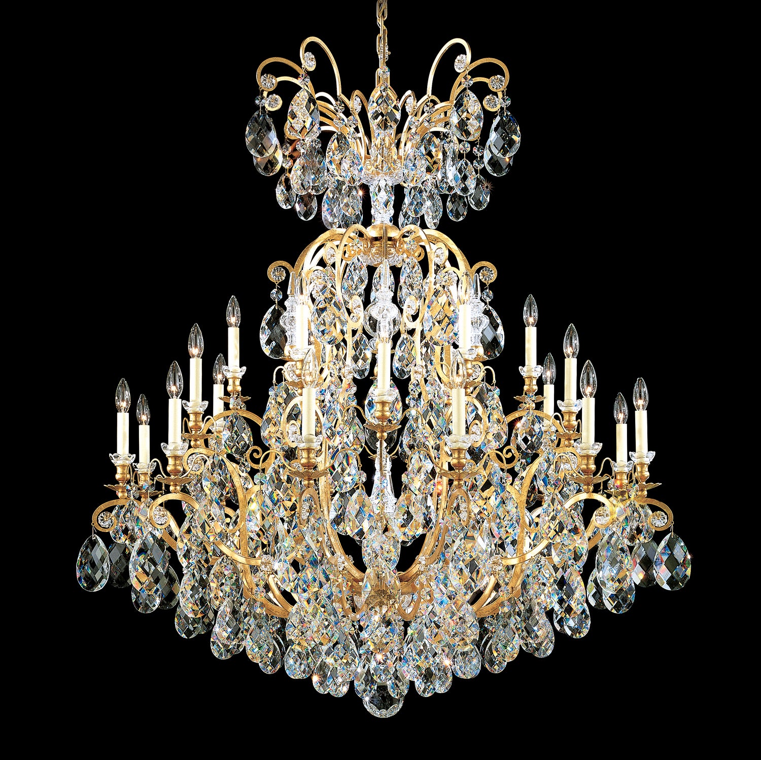 Schonbek - 3774-22 - 25 Light Chandelier - Renaissance - Heirloom Gold