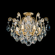 Schonbek - 3784-22 - Six Light Semi-Flush Mount - Renaissance - Heirloom Gold