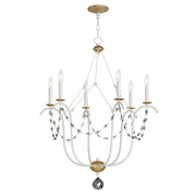 Maxim - 20486ECVG - Six Light Chandelier - Formosa - Ecru/Venetian Gold