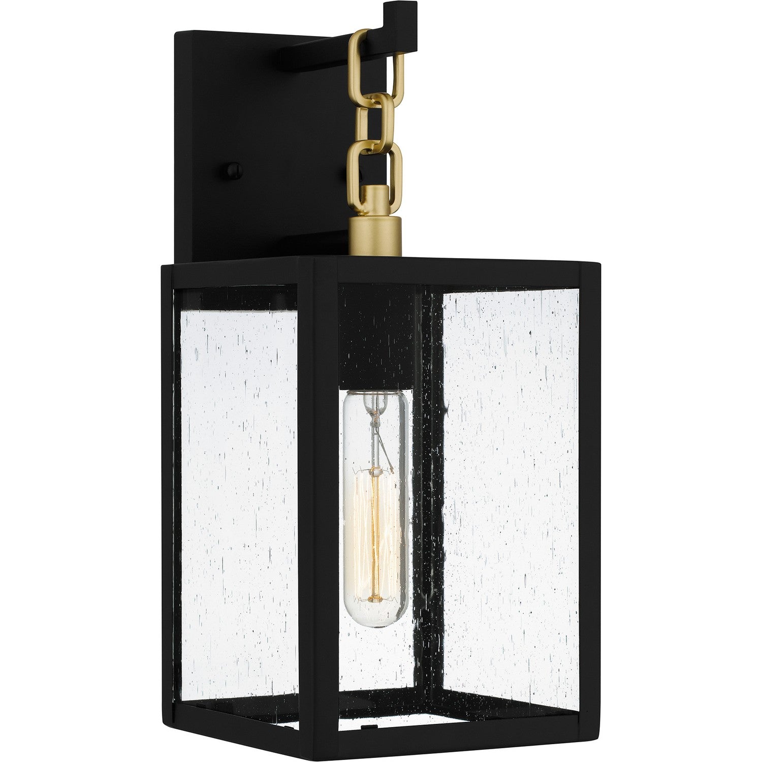 Quoizel - ANC8406MBK - One Light Outdoor Wall Mount - Anchorage - Matte Black
