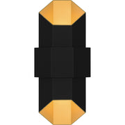 Quoizel - CHS8307MBKG - LED Outdoor Wall Mount - Chasm - Matte Black Gold