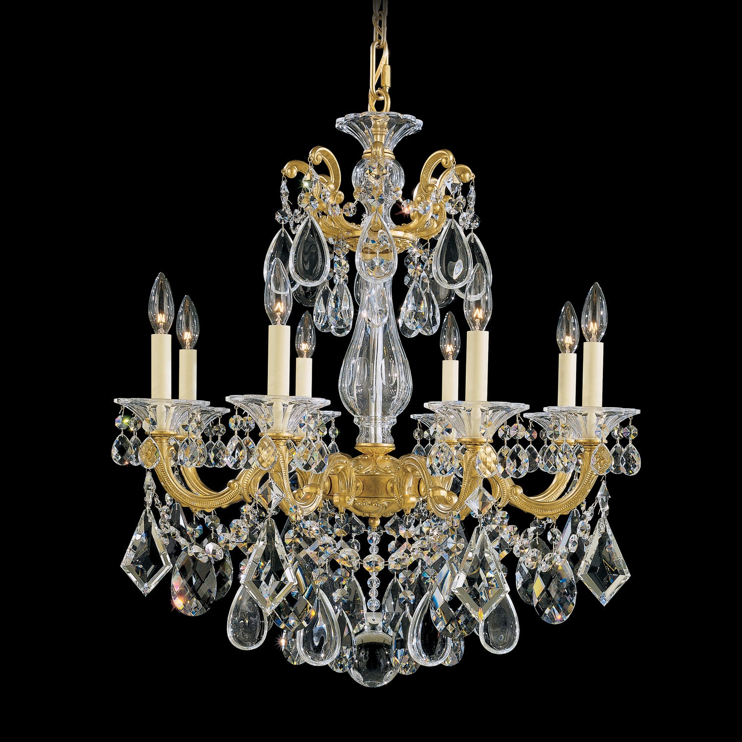 Schonbek - 5073-22 - Eight Light Chandelier - La Scala - Heirloom Gold