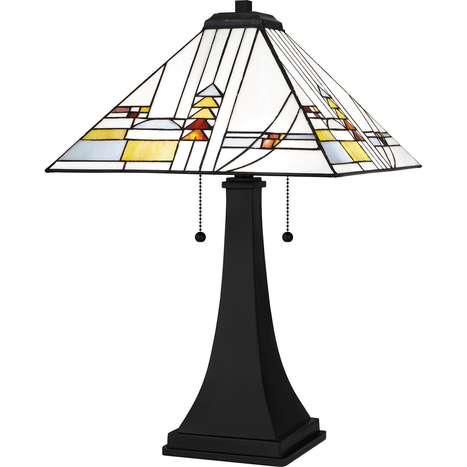 Quoizel - TF16146MBK - Two Light Table Lamp - Tiffany - Matte Black