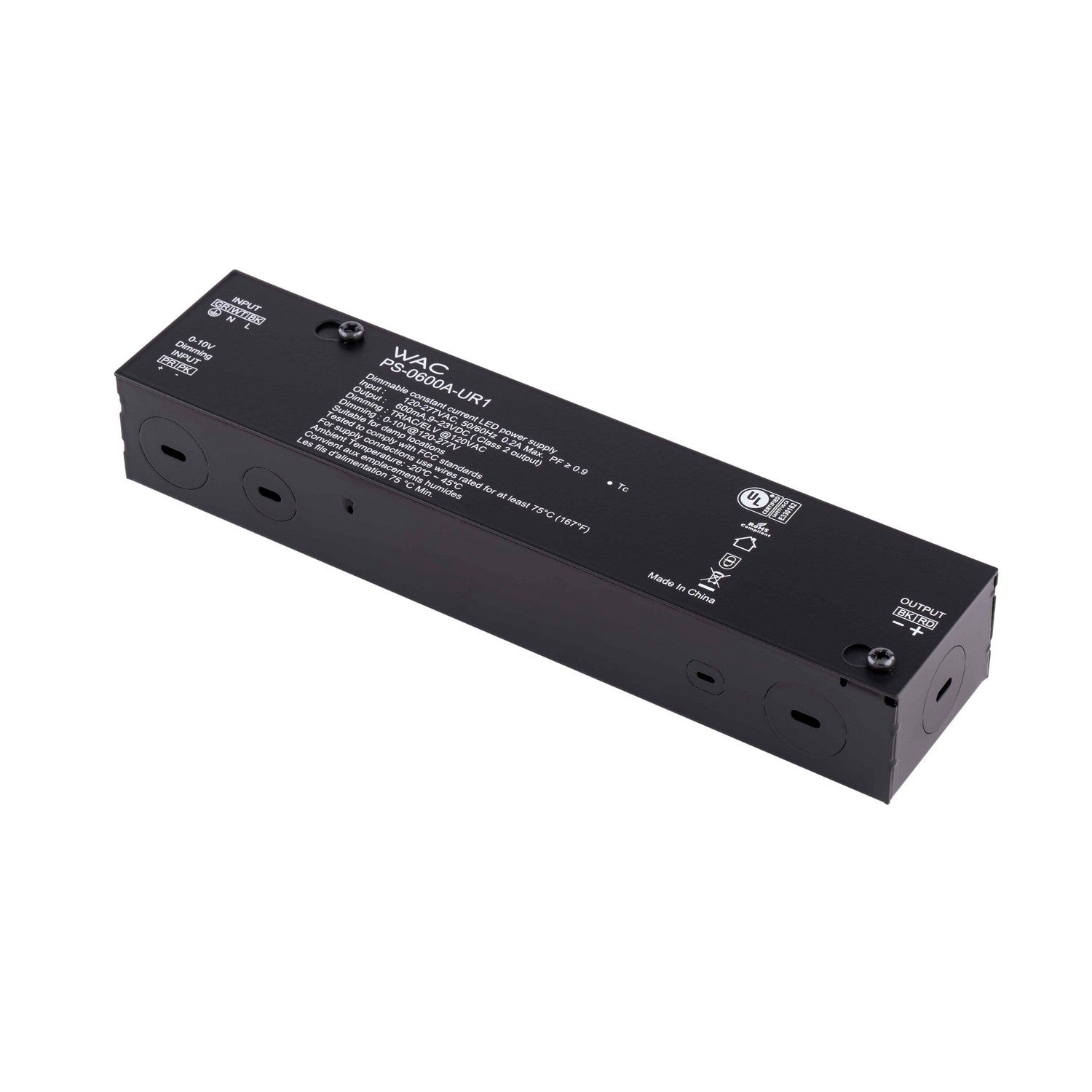 W.A.C. Lighting - PS-0600A-UR1 - LED Driver - Aether Atomic - Black