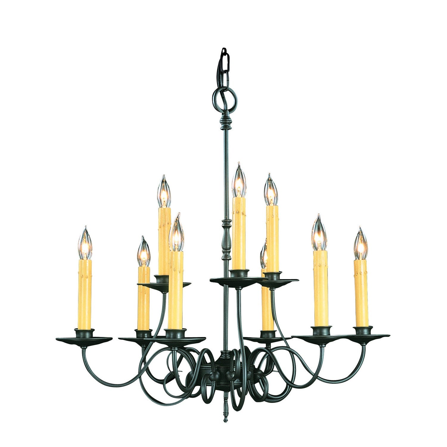 Framburg - 1319 CH - Nine Light Chandelier - Black Forest - Charcoal