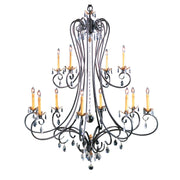 Framburg - 9907 MB - 12 Light Foyer Chandelier - Liebestraum - Mahogany Bronze