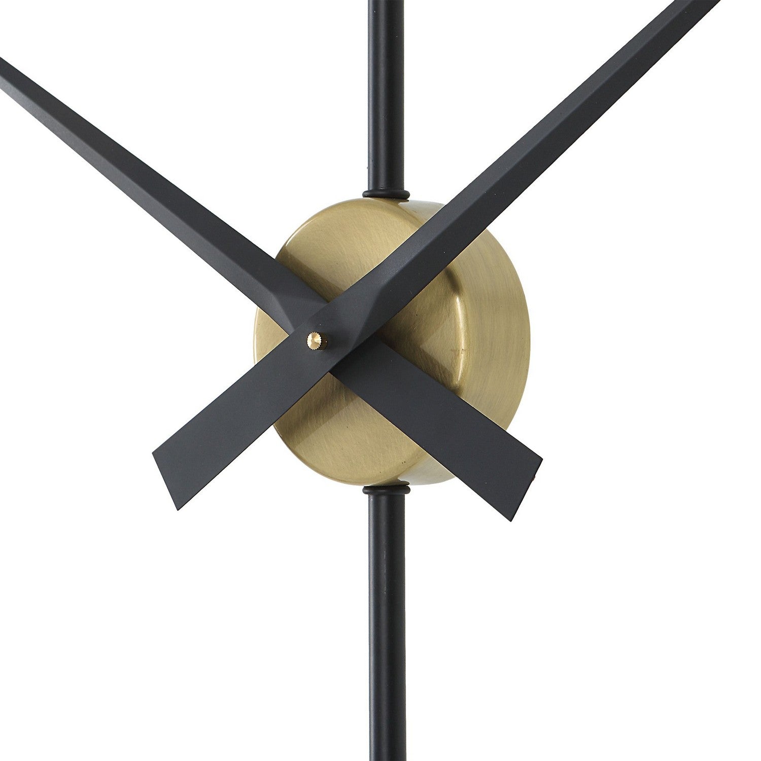 Uttermost - 06106 - Wall Clock - Time Flies - Brushed Brass With Satin Black