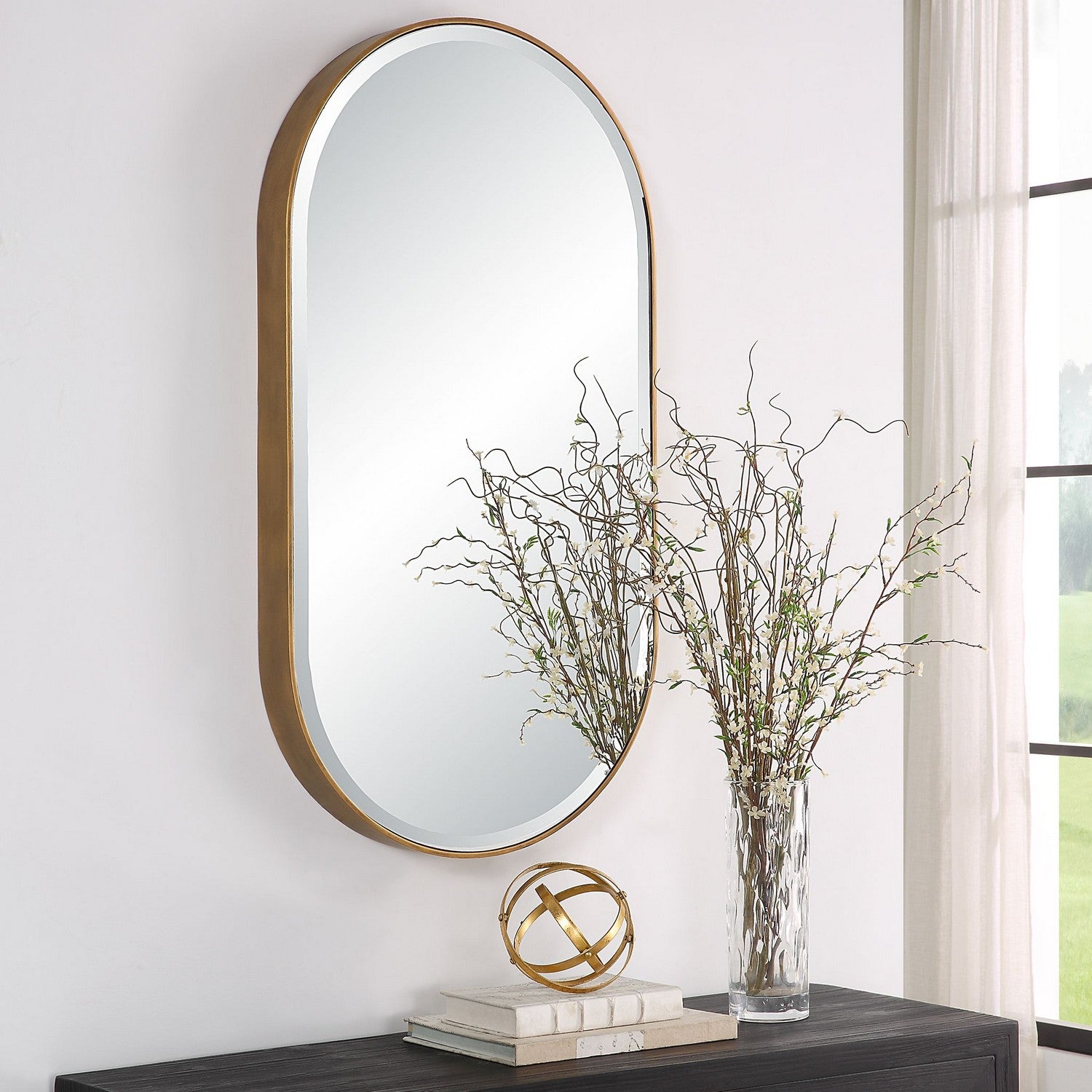 Uttermost - 09914 - Mirror - Lago - Antiqued Golden Bronze