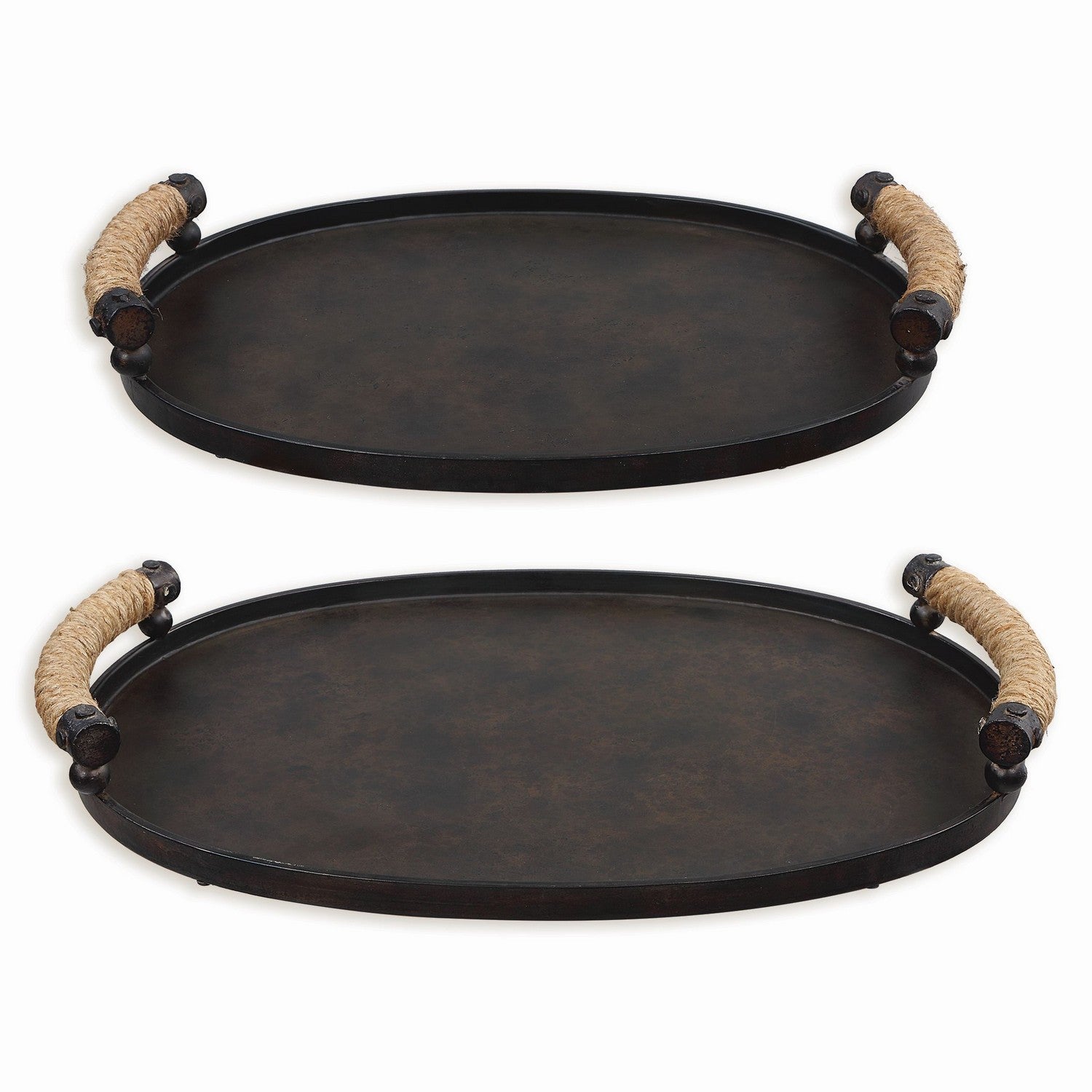 Uttermost - 18073 - Trays, Set/2 - Viggo - Rustic Oxidized Bronze