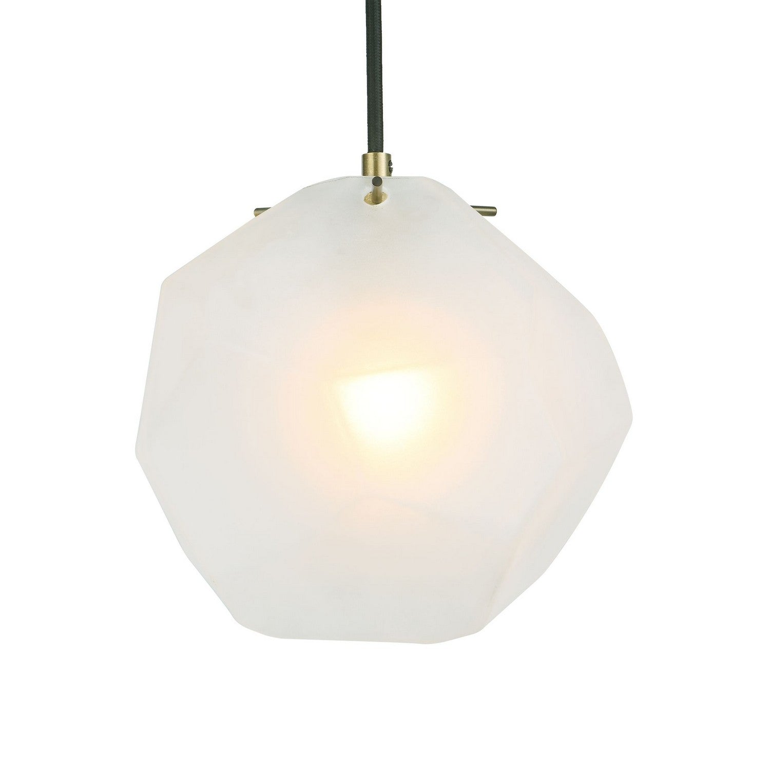 Uttermost - 21576 - One Light Mini Pendant - Geodesic - Matte Antique Brass