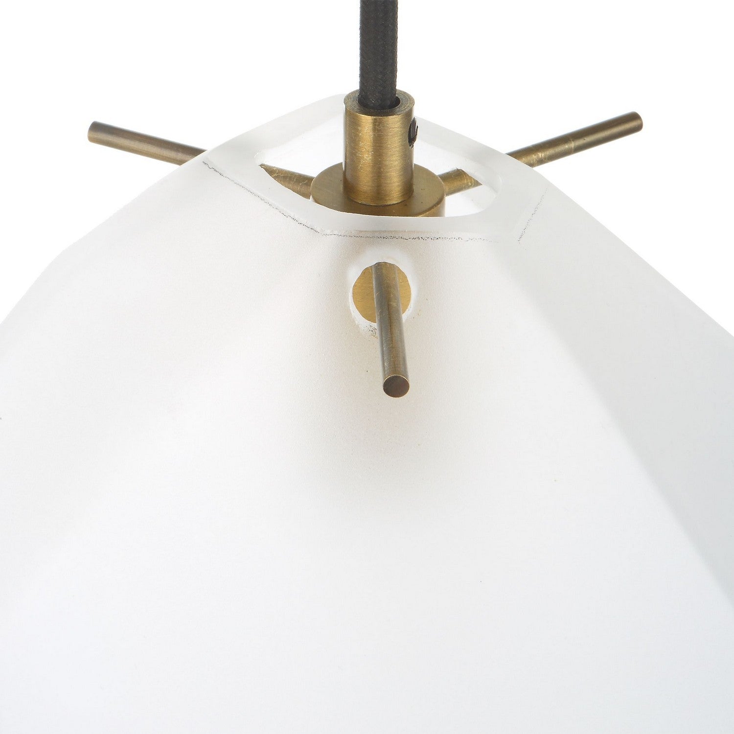 Uttermost - 21576 - One Light Mini Pendant - Geodesic - Matte Antique Brass