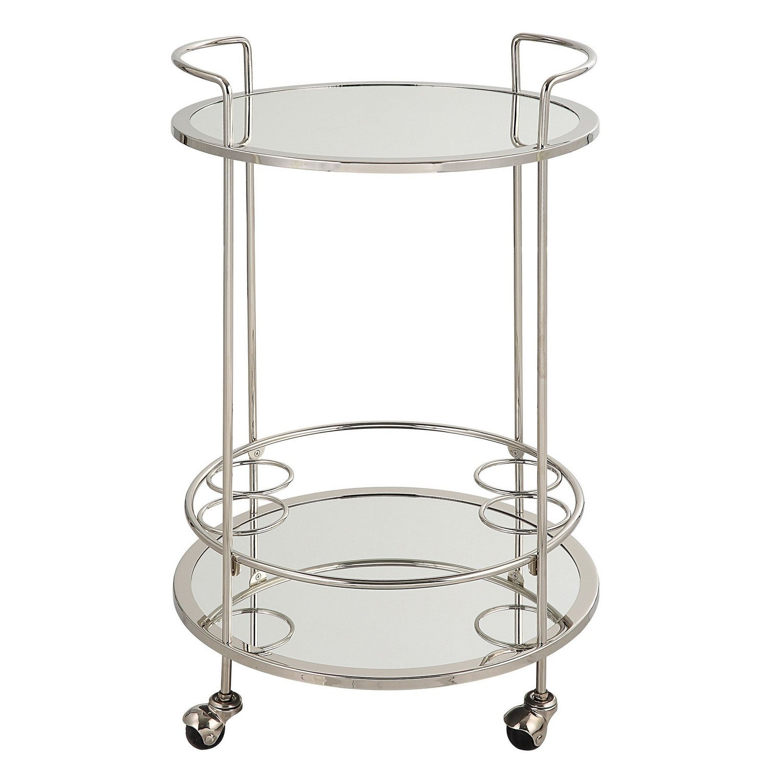 Uttermost - 22895 - Bar Cart - Spritz - Polished Chrome