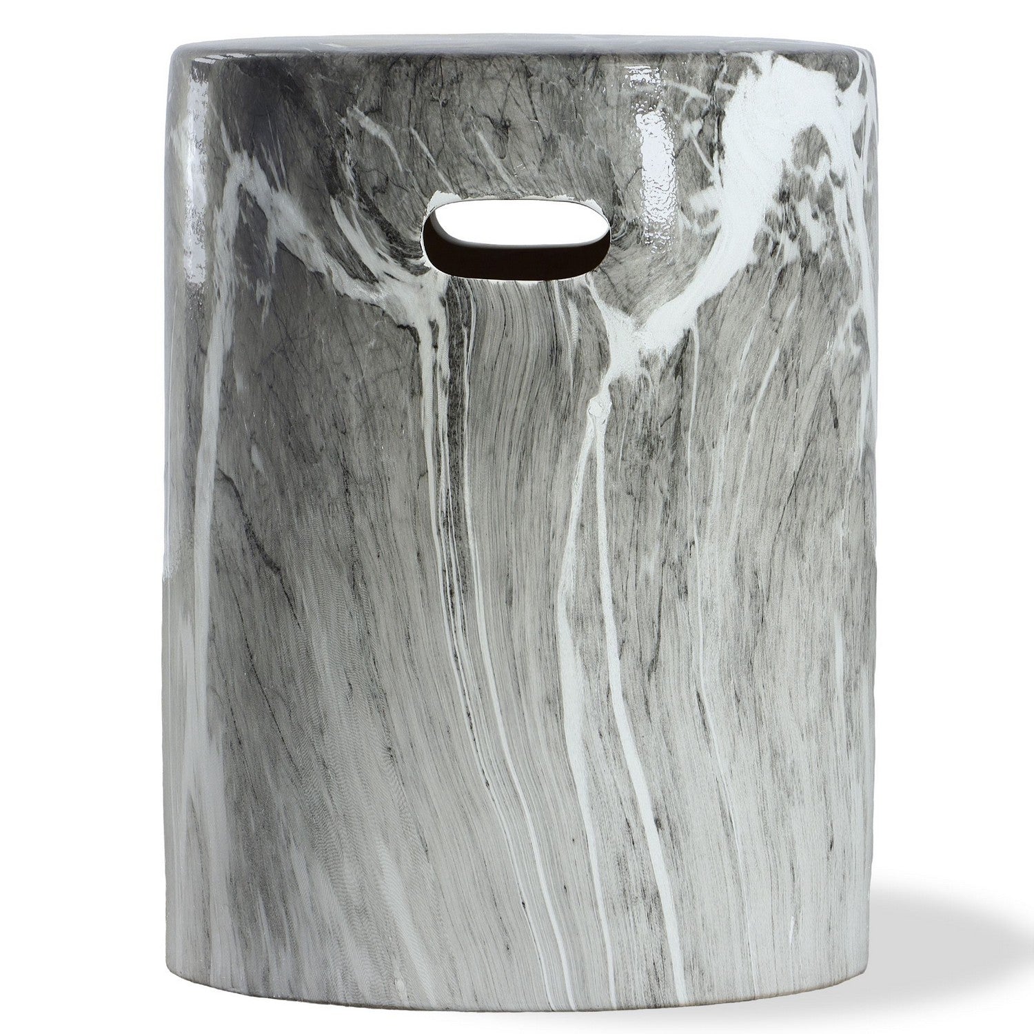 Uttermost - 22896 - Stool - Marvel - Black And White