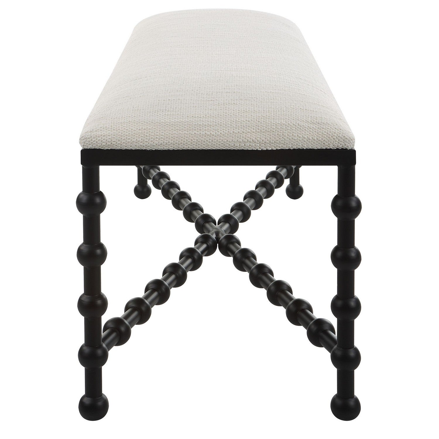 Uttermost - 23756 - Bench - Iron Drops - Satin Black