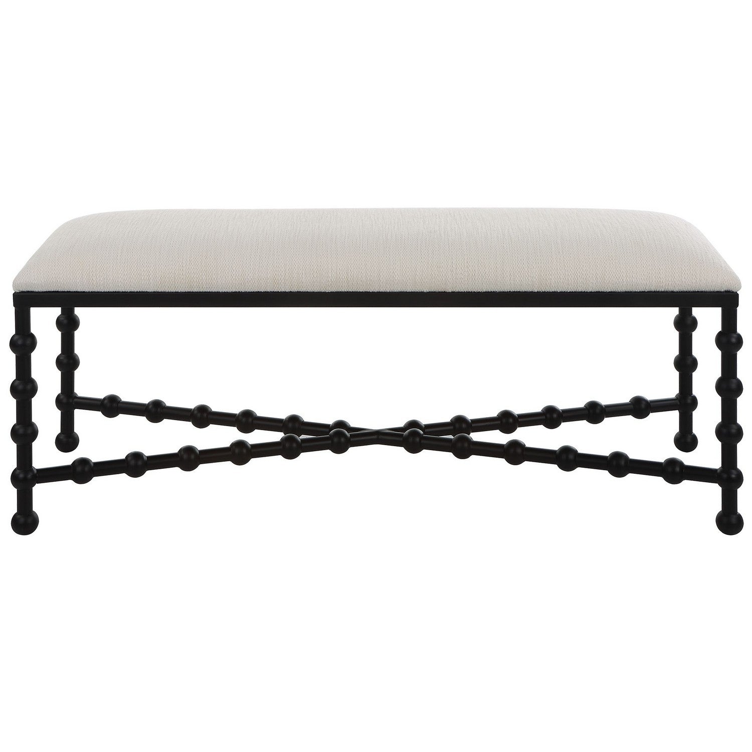 Uttermost - 23756 - Bench - Iron Drops - Satin Black