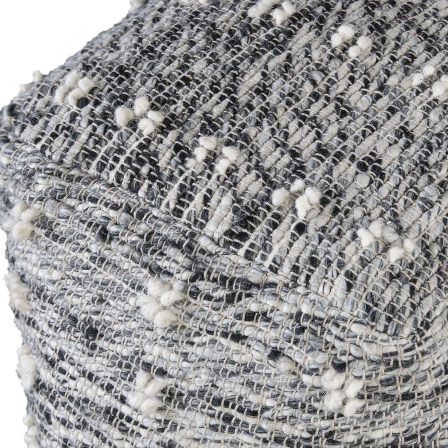 Uttermost - 23974 - Pouf - Narol - Charcoal And Black
