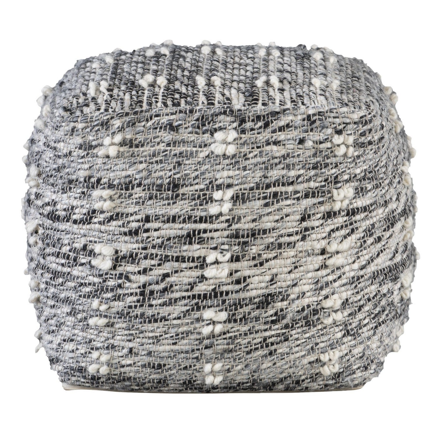 Uttermost - 23974 - Pouf - Narol - Charcoal And Black