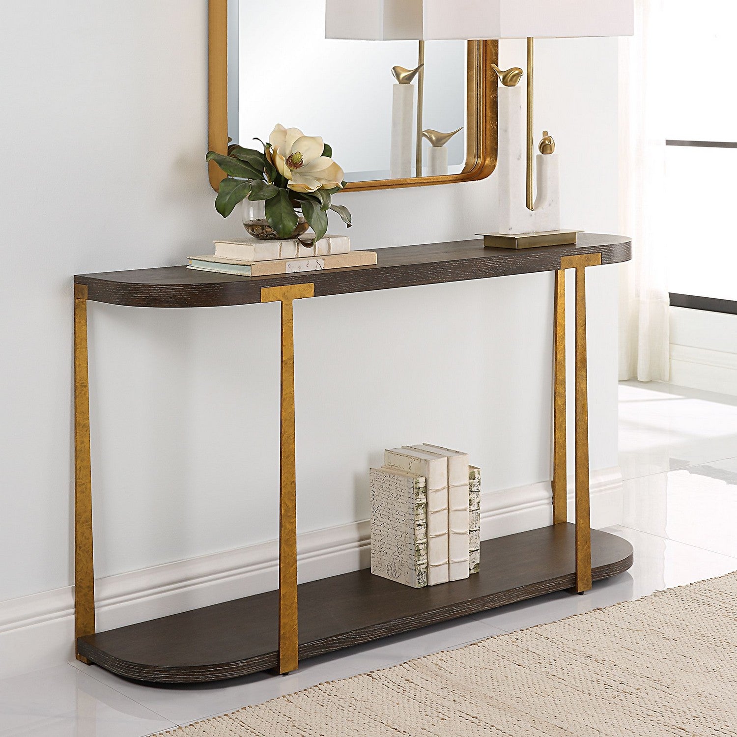 Uttermost - 25556 - Console Table - Palisade - Antique Gold