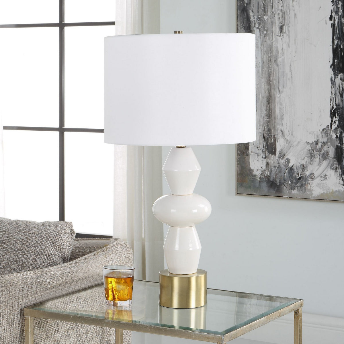 Uttermost - 30185-1 - One Light Table Lamp - Architect - Antique Brushed Brass