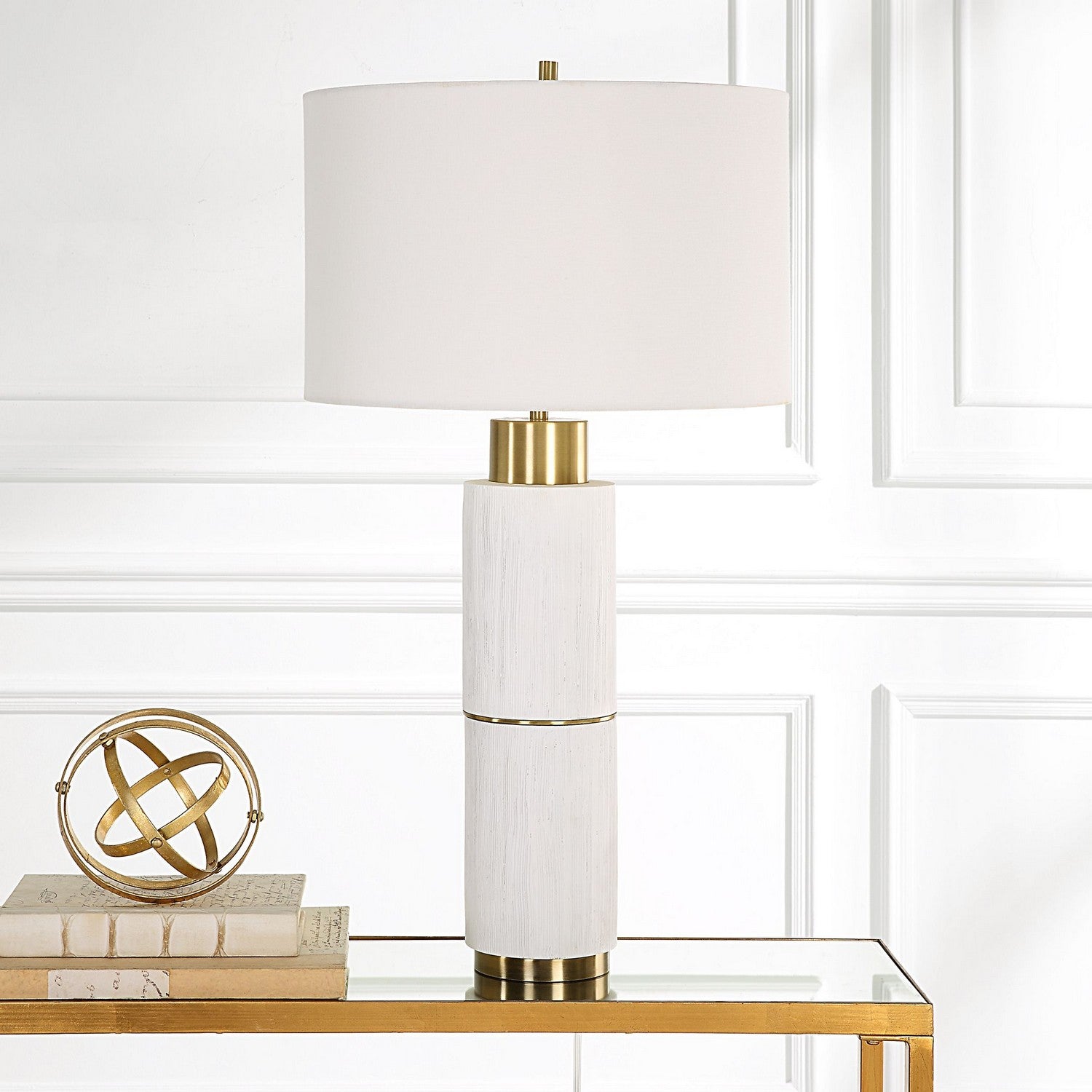 Uttermost - 30190 - One Light Table Lamp - Ruse - Brushed Brass