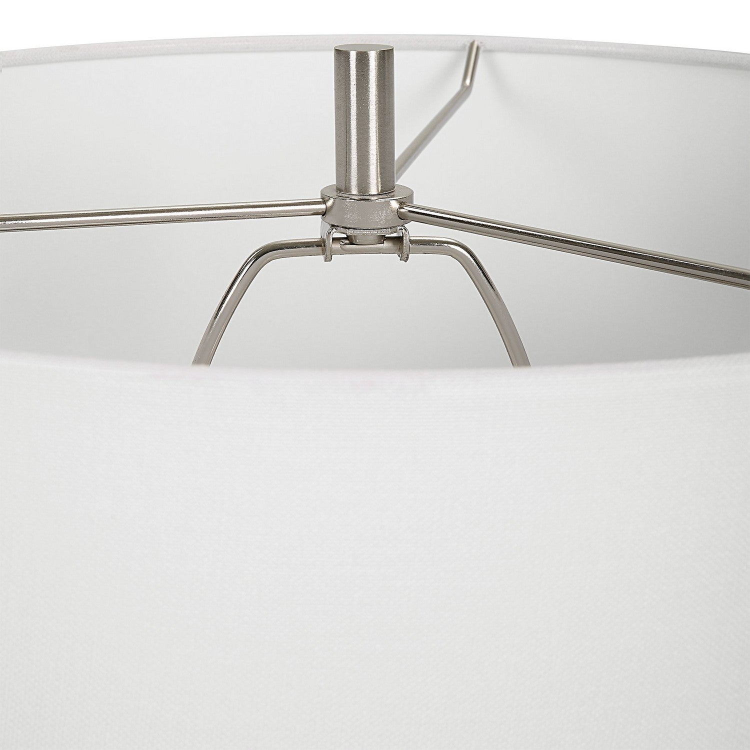 Uttermost - 30192 - One Light Table Lamp - Band Together - Brushed Nickel