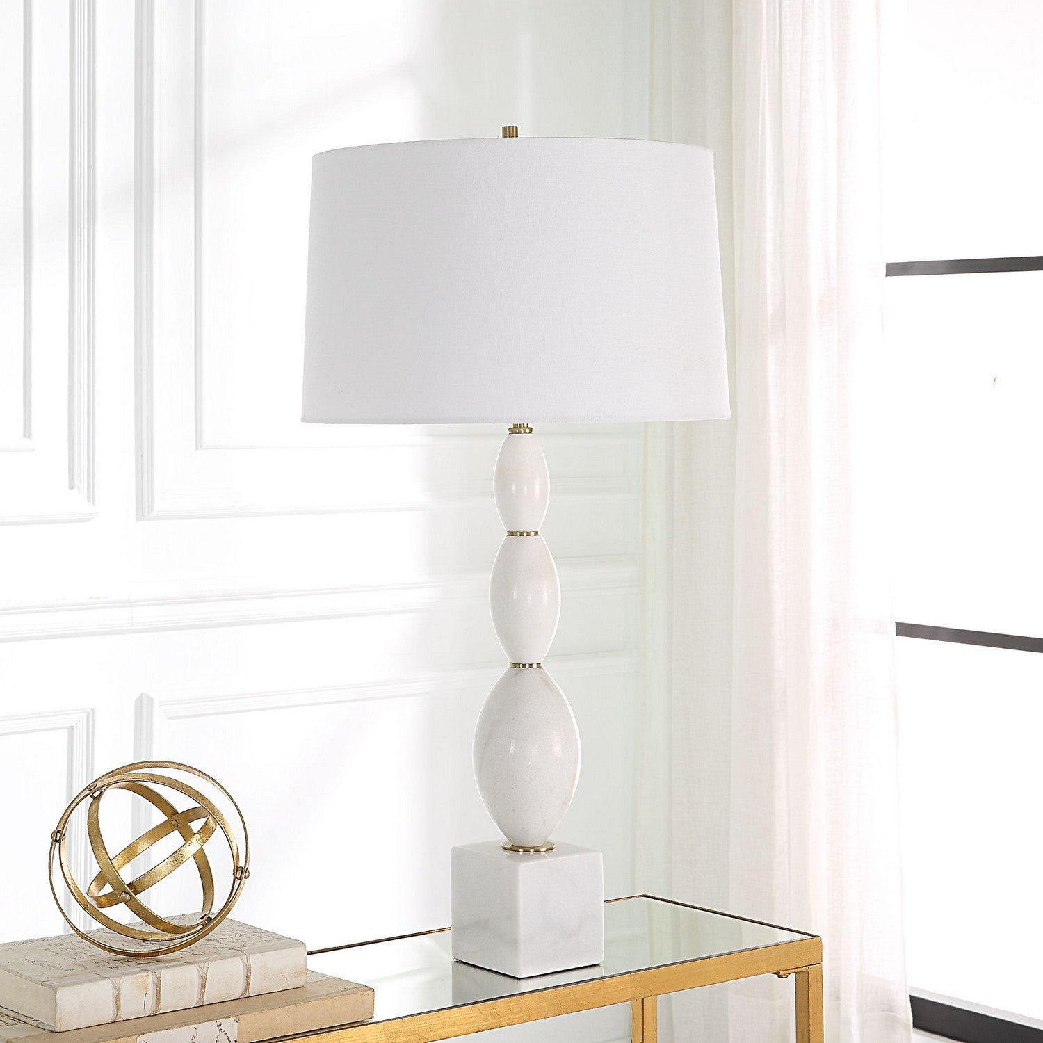 Uttermost - 30197 - One Light Table Lamp - Regalia - Antique Brushed Brass